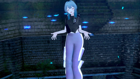 Fluorite オニキスヨロイ&フローライトパンツ