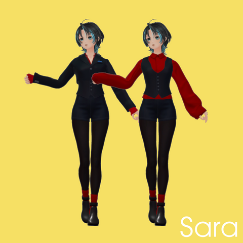 オリジナル3Dモデル「紗羅」+「紗羅素体」